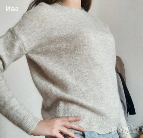 Маркова блуза с естествена вълна, снимка 2 - Блузи с дълъг ръкав и пуловери - 53115447