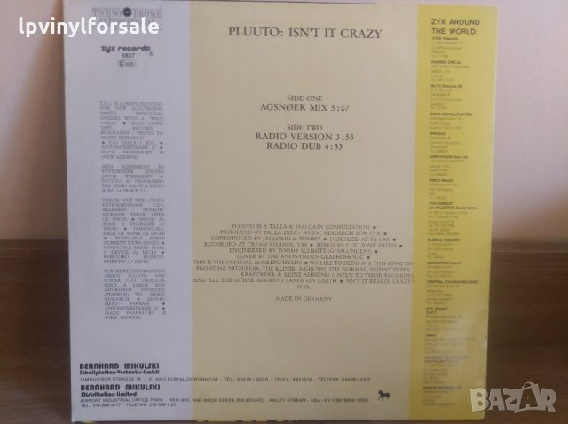  Pluuto ‎– Isn't It Crazy , снимка 2 - Грамофонни плочи - 30223430