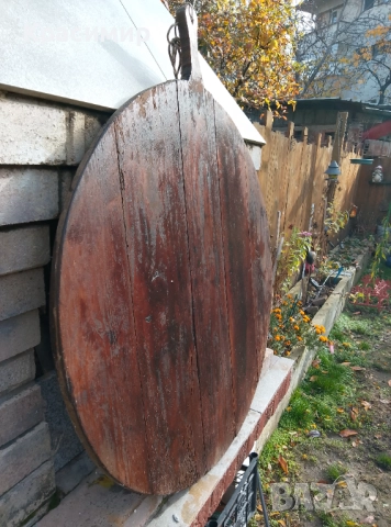 Дървен сач от едно време Размер 77/77см., снимка 3 - Нумизматика и бонистика - 52430570