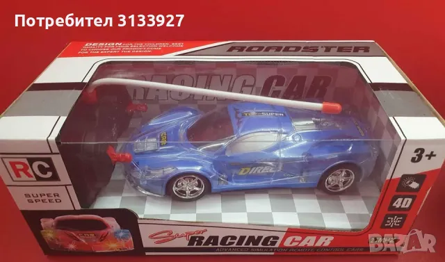 Детска светеща количка с дистанционно управление и протектор