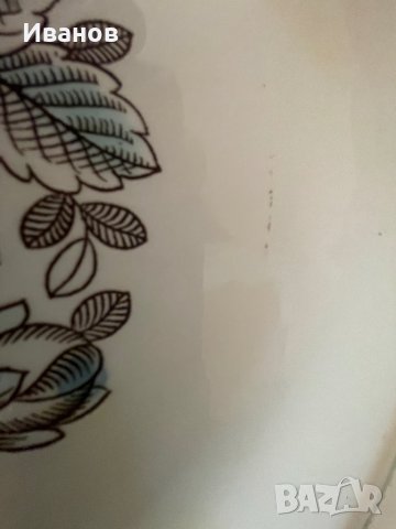 Голяма чиния с маркировка ЗиК (СССР), снимка 7 - Чинии - 33817976