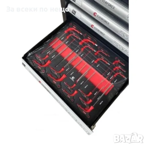 Шкаф с инструменти EverForce със 7 пълни чекмеджета и отделение за закачане на инструменти, снимка 3 - Други инструменти - 50322769