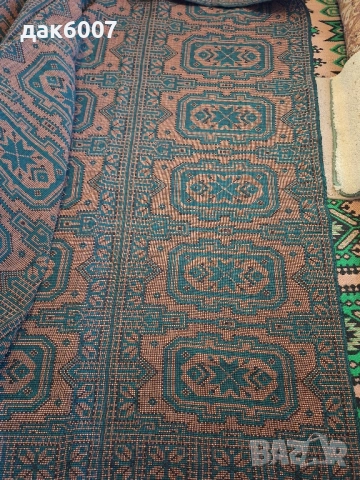 Вълнено-памучен килим 480смх380см, снимка 2 - Килими - 34996643