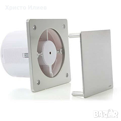 Вентилатор за баня Sterr 150мм 25W Модерен неръждаема стомана 36 dB, снимка 2 - Други стоки за дома - 51277018
