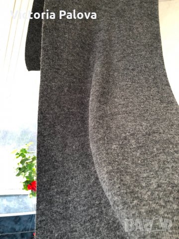 Красив сив вълнен шал TRIANGLE TRENDS унисекс., снимка 6 - Шалове - 31246821