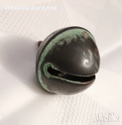 Бронзово звънче, хлопка, камбанка, орехче. , снимка 6 - Антикварни и старинни предмети - 54073373