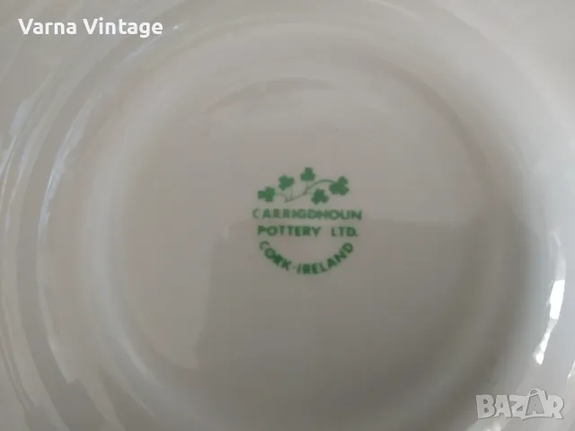 Колекционерска порцеланова чиния за карфици.Карта на Ирландия. Carrigdhoun Cork Ирландия. марк., снимка 4 - Колекции - 48136760