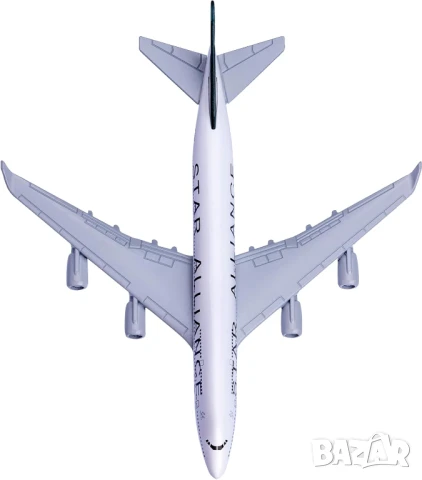 Boeing 747 самолет модел макет Star Alliance Thai полети самолети пътнически, снимка 3 - Колекции - 50915556