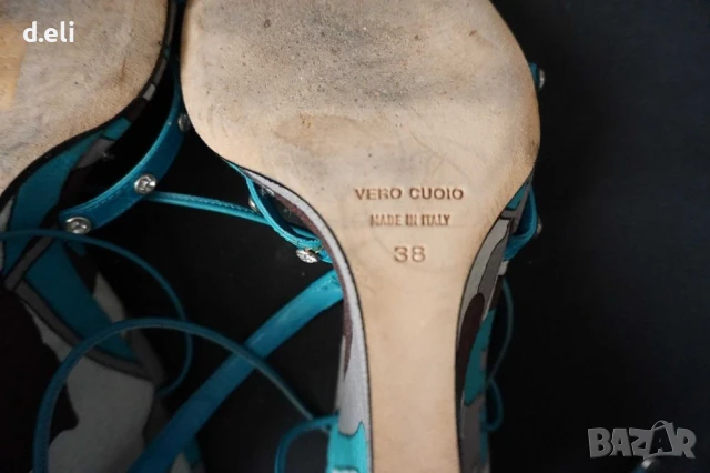 Dolce&Gabbaba Italy 🇮🇹 Size 38 100% Кожа Три вида сандали, снимка 4 - Сандали - 50946348