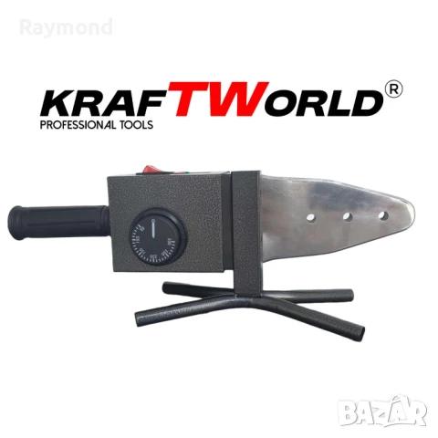 Поялник за полипропиленови тръби Ф20–63 мм KraftWorld 2500W Лепачка за ППР + ножица и ръкавици, снимка 7 - Поялници и запояване - 51072026