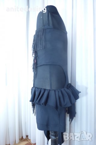 рокля за спортни танци комбинация между червено и черно, снимка 11 - Детски рокли и поли - 35098812