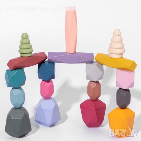 3607 Игра за баланс с цветни камъчета, снимка 6 - Други - 36765906