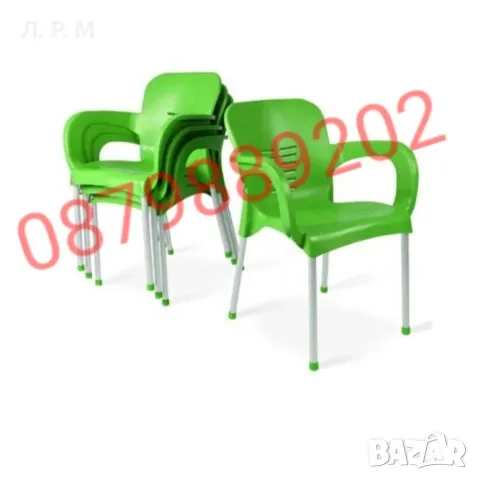 градински стол с метални крачета , снимка 6 - Градински мебели, декорация  - 49677339