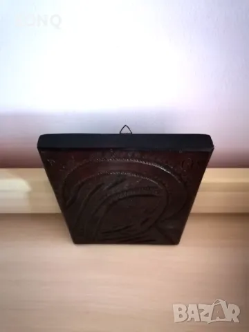 Страхотна Стара Дървена Икона-Дърворезба, снимка 7 - Икони - 49522795