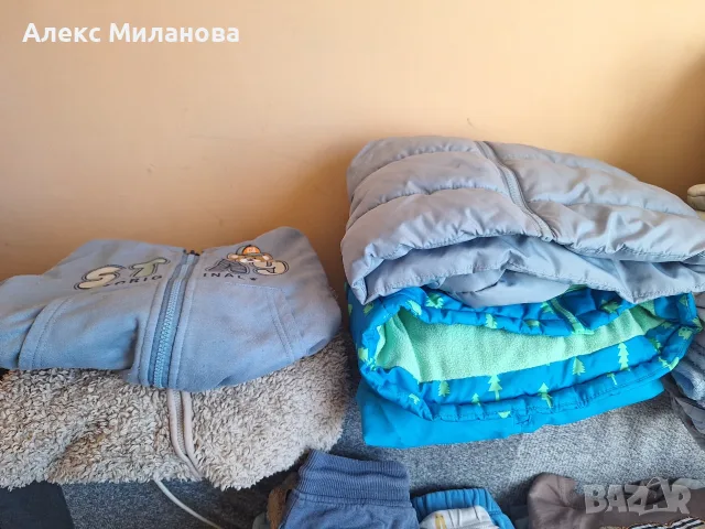 Огромен зимен МЕГА ЛОТ за момче (45+ дрешки, 4 одеалца, чувалче 2.5 TOG) в яслена възраст, снимка 2 - Детски комплекти - 55938161