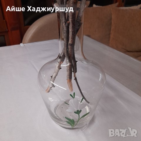 Стъклена ваза , снимка 5 - Вази - 42866253
