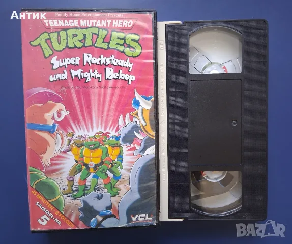 Видеокасета VHS Костенурките Нинджа , снимка 3 - Други жанрове - 55968720