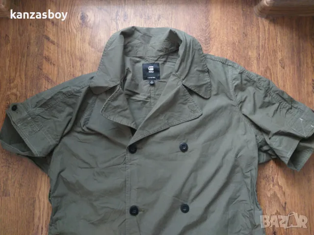 G-STAR HIGH TRENCH SHORT SLEEVE DRESS WMN - страхотна дамска рокля М, снимка 4 - Рокли - 49262933