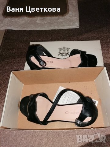 Продам черни дамски сандали , снимка 5 - Сандали - 36930908