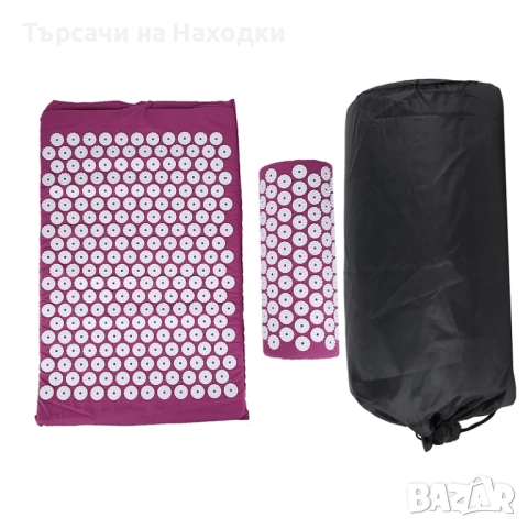 Комплект акупресурна постелка с възглавница Health Accupressure мат за релакс и терапия, снимка 3 - Спортна екипировка - 51820890