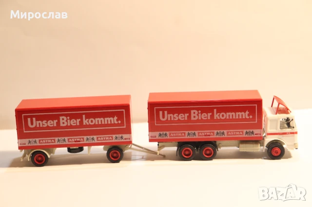 HERPA H0 1/87 MAN ВЛЕКАЧ KАМИОН МОДЕЛ TIR, снимка 6 - Колекции - 51073991