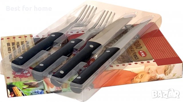 BBQ Time комплект прибори за барбекю- 4 части, снимка 3 - Барбекюта - 36898175