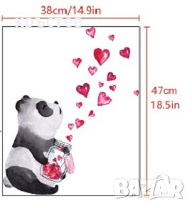 Стикер за стена с панда, снимка 3 - Декорация за дома - 30756018