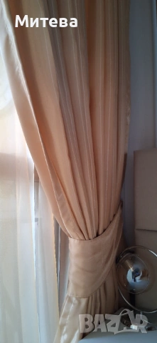 Лукзозни плътни завеси с перде, снимка 4 - Пердета и завеси - 53902210