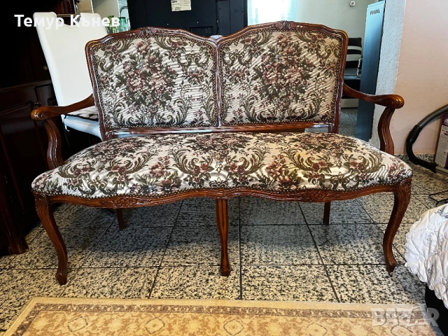 Чипъндейл стил гарнитура, снимка 4 - Дивани и мека мебел - 54177622