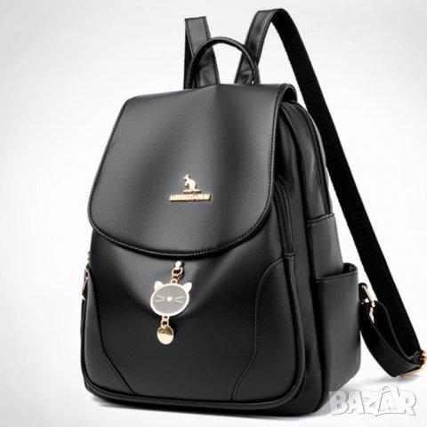 Дамска раница Lyan Black, снимка 5 - Раници - 40298506