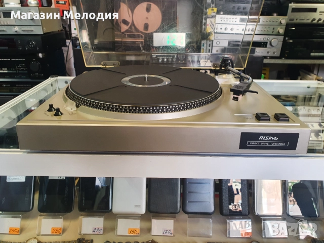 💽📻📀🎶Грамофон Direct Drive Rising TH-6000 В отлично техническо и визуално състояние., снимка 11 - Грамофони - 46398080