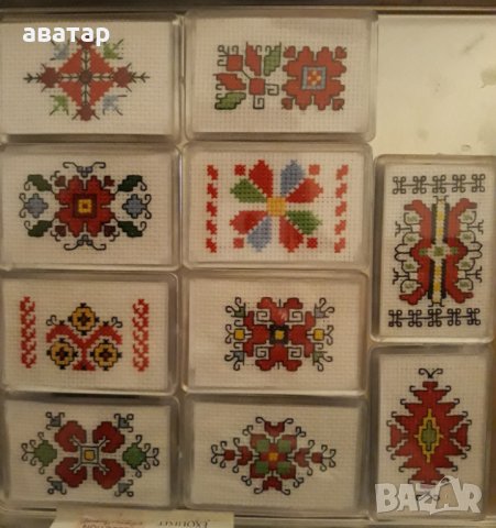 Ръчно бродирани магнити, снимка 3 - Декорация за дома - 29646029
