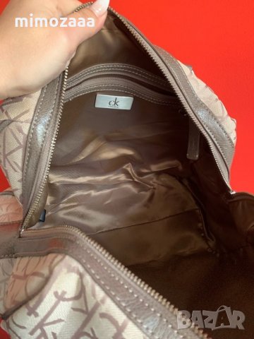 Calvin Klein monogram logo hand bag чанта, снимка 5 - Чанти - 30413177