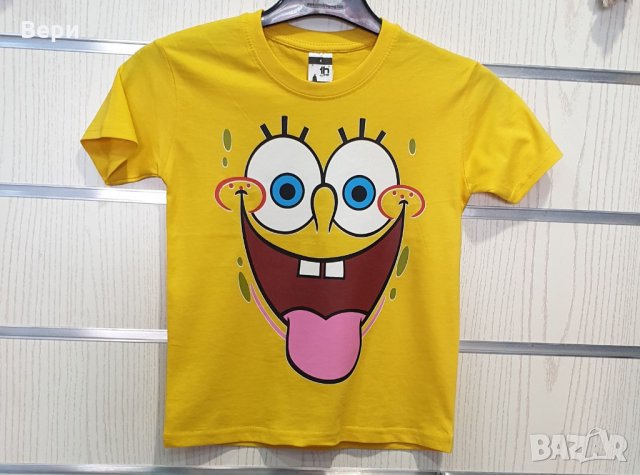 Нова детска тениска с дигитален печат Спондж боб, снимка 9 - Детски тениски и потници - 29102270