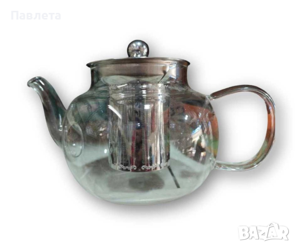 Прозрачен стъклен чайник с инфузер за кафе и чай, снимка 8 - Аксесоари за кухня - 44926872