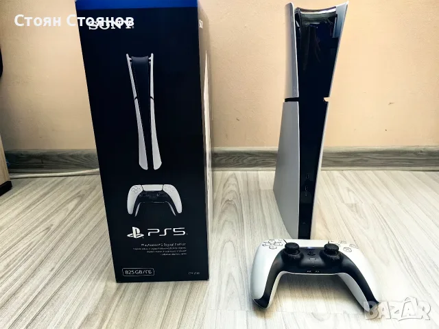 Продавам Playstation 5 Slim Digital Edition - пълен комплект, снимка 2 - PlayStation конзоли - 56339734
