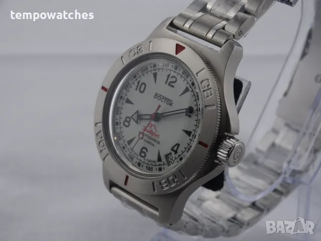 ВОСТОК АМФИБИЯ АВТОМАТИЧЕН-FULL LUME ref: 74090Б “ЕЛЬБРУС”, снимка 8 - Мъжки - 46699457