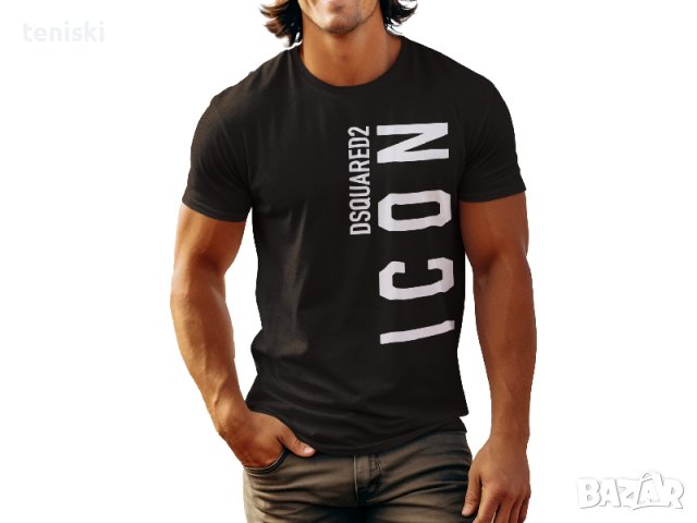  Мъжка тениска DSQUARED2 icon Принт Модели и размери 