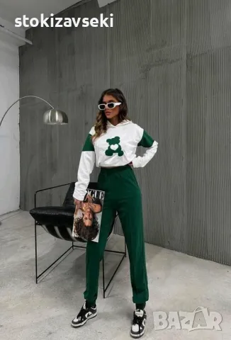 Дамски спортен комлект с мече Различни цветове , снимка 2 - Спортни екипи - 49853731