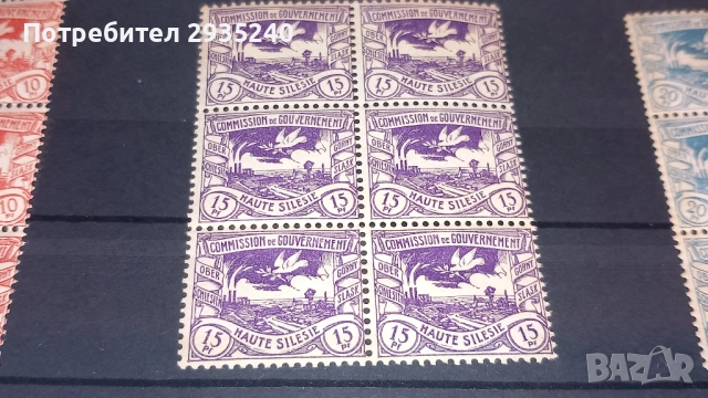 Марки Haute Silesie 1920, снимка 3 - Филателия - 54337467