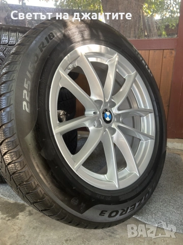 Джанти със Зимни Гуми 18 Цола за BMW X3 G01 X4 G02 / 225/60/18 Pirelli Оригинални , снимка 4 - Гуми и джанти - 55896862