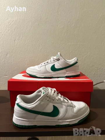 Оригинални Nike Dunk Low Retro White/Green – размер 42 (EU), снимка 4 - Маратонки - 56272113