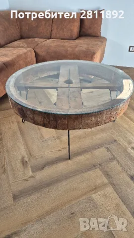 Дизайнерска маса от дърво, снимка 1