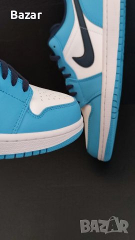 Nike Air Jordan 1 Low unc сини обувки маратонки размер 43 номер 42 налични маратонки нови ниски, снимка 2 - Маратонки - 39190651