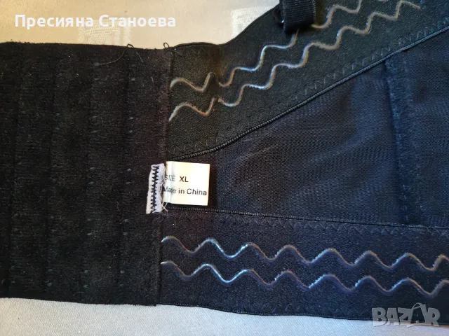 Бюстие в черен цвят с декорация от камъни, снимка 8 - Корсети, бюстиета, топове - 56311627