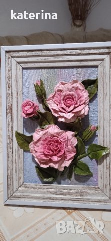 Релефни пластики -цветя, снимка 6 - Картини - 39021895