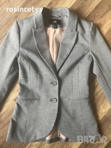 Сиво сако H&M, снимка 2 - Сака - 51980982