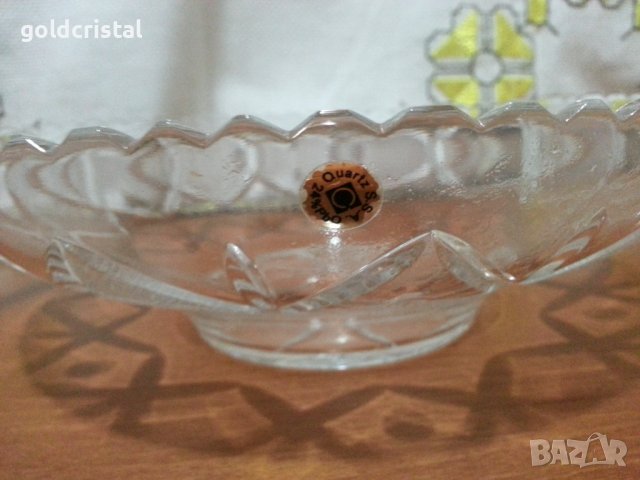 Кристална купа фруктиера , снимка 3 - Антикварни и старинни предмети - 44343892