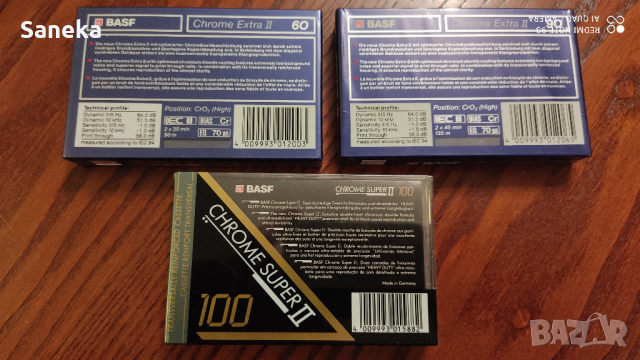 BASF Chrome Extra II 60,90,100, снимка 2 - Аудио касети - 36488522
