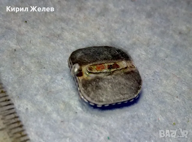 Стара СРЕБЪРНА АПЛИКАЦИЯ За ПРЪСТЕН / БРОШКА с ГЕМА / ИНТАЛИЯ ГЛИПТИКА Върху ЧЕРЕН ОНИКС 36988, снимка 9 - Антикварни и старинни предмети - 49600849